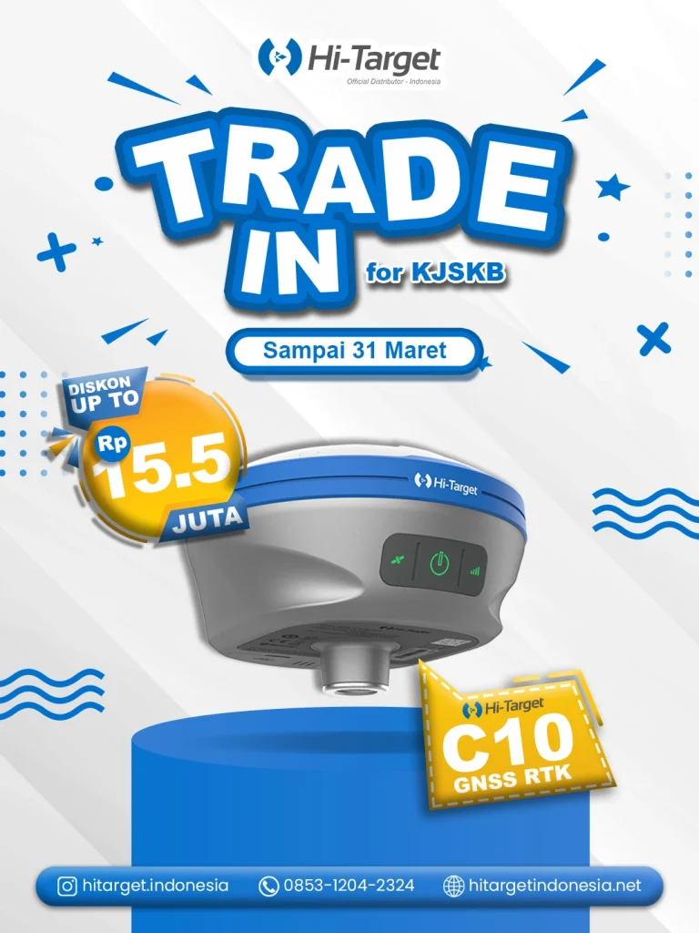promo trade in tukar tambah gps geodetic gnss rtk hi-target c10 indosurta surabaya
